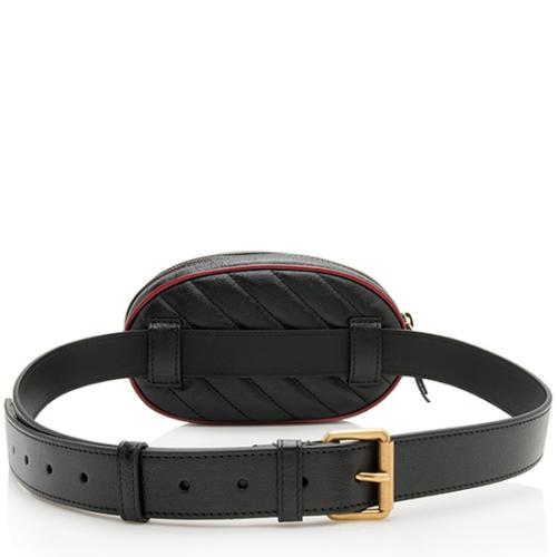 Gucci Matelasse Leather GG Marmont Belt Bag - Size 95