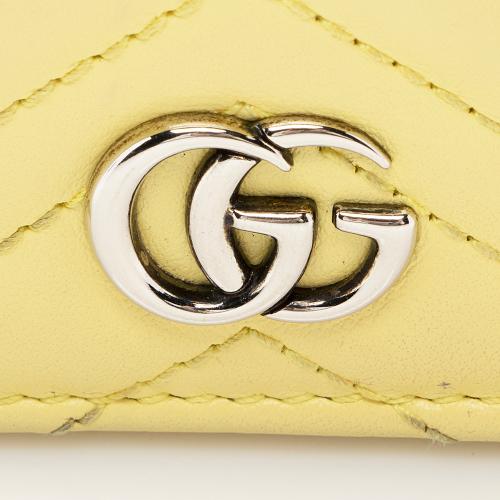 Gucci Matelasse GG Marmont Card Case Wallet on Chain