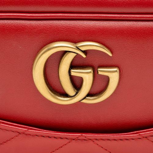 Gucci Matelasse Leather GG Marmont Chain Medium Shoulder Bag