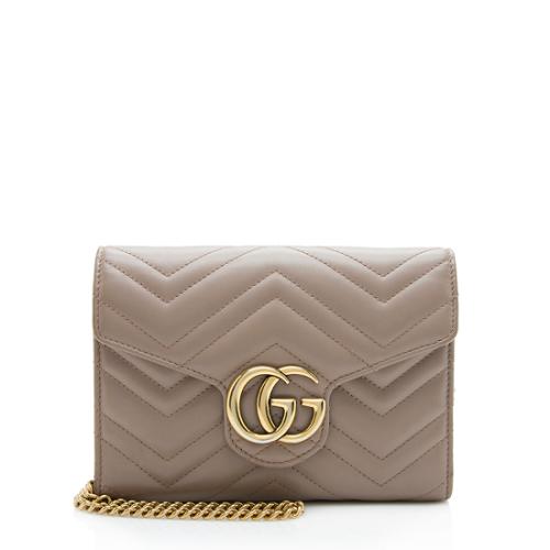 Gucci Matelasse Leather GG Marmont Flap Mini Bag