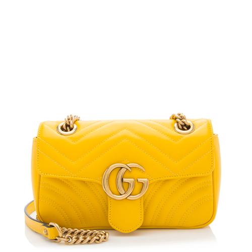 Gucci Matelasse Leather GG Marmont Small Bag