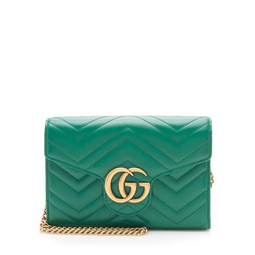 Gucci Matelasse Leather GG Marmont Flap Mini Bag