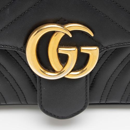 Gucci Matelasse Leather GG Marmont Mini Flap Bag