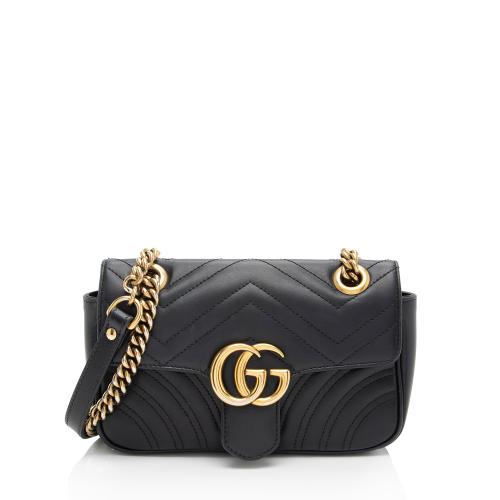 Gucci Matelasse Leather GG Marmont Mini Flap Bag