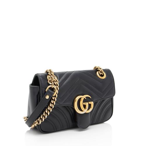 Gucci Matelasse Leather GG Marmont Mini Flap Bag