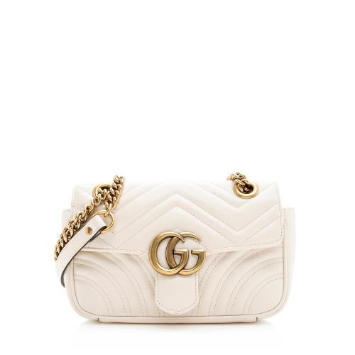 Gucci Matelasse Leather GG Marmont Mini Shoulder Bag