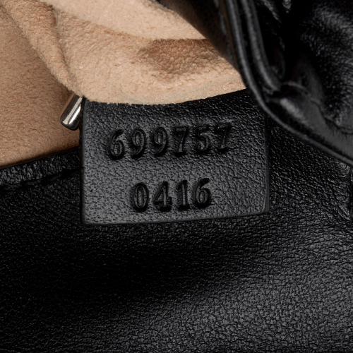 Gucci Matelasse Leather GG Marmont Monochrome Belt Bag