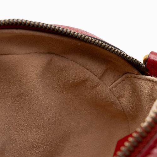 Gucci Matelasse Leather GG Marmont Round Mini Shoulder Bag