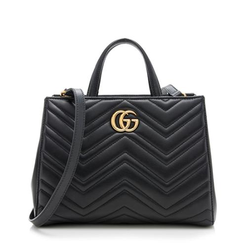 Gucci Matelasse Leather GG Marmont Small Satchel