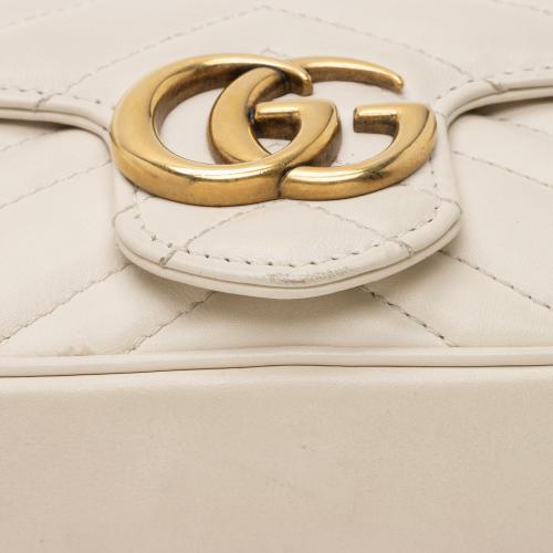 Gucci Matelasse Leather GG Marmont Super Mini Flap Bag