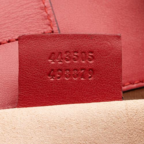 Gucci Matelasse Leather GG Marmont Top Handle Medium Satchel