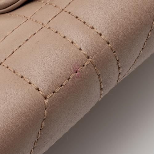 Gucci Matelasse Leather Pearl GG Marmont Flap Mini Wallet Bag
