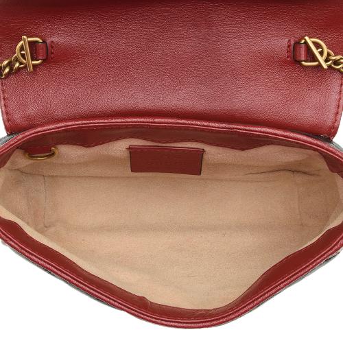 Gucci Matelasse Leather Torchon GG Marmont Super Mini Flap Bag