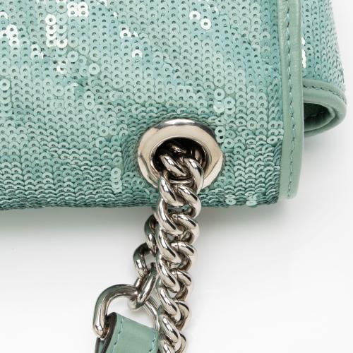 Gucci Matelasse Sequin GG Marmont Mini Flap Bag