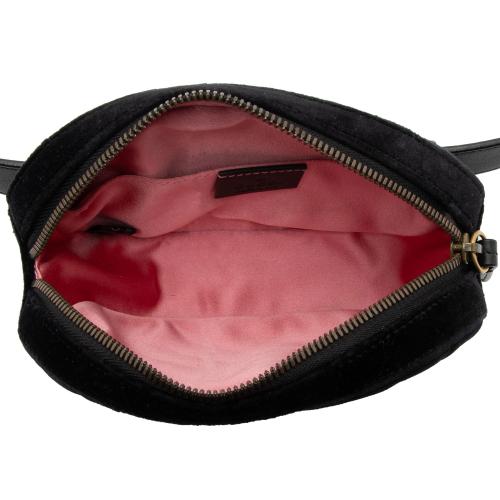 Gucci Matelasse Velvet GG Marmont Belt Bag - Size 30 / 75