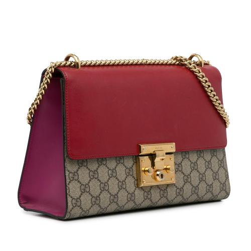 Gucci Medium GG Supreme Padlock Shoulder Bag