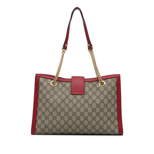 Gucci Medium GG Supreme Padlock Tote Bag