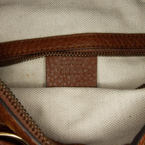 Gucci Medium Leather Ride Top Handle Bag