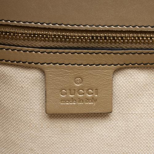 Gucci Metallic Guccissima Leather Emily Large Shoulder Bag