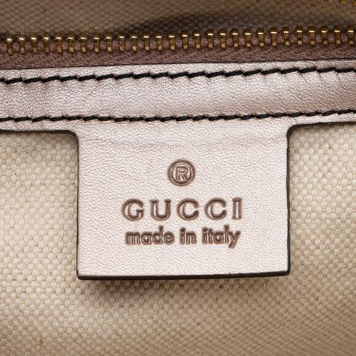 Gucci Metallic Patent Guccissima Leather Emily Large Shoulder Bag