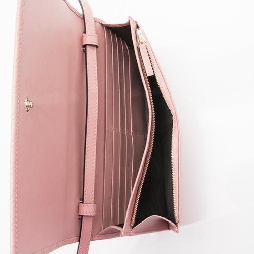 Gucci Microguccissima Leather Wallet Crossbody Bag