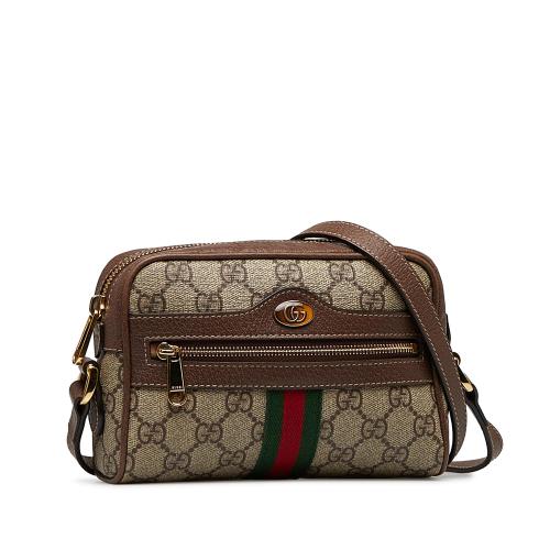 Gucci Ophidia Gg Supreme Cross Body Mini Bag in Brown