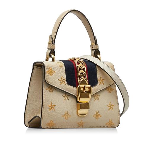 Gucci Mini Sylvie Bee Star Top Handle Bag