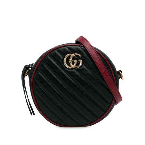 Gucci Mini Torchon GG Marmont Round Crossbody Bag