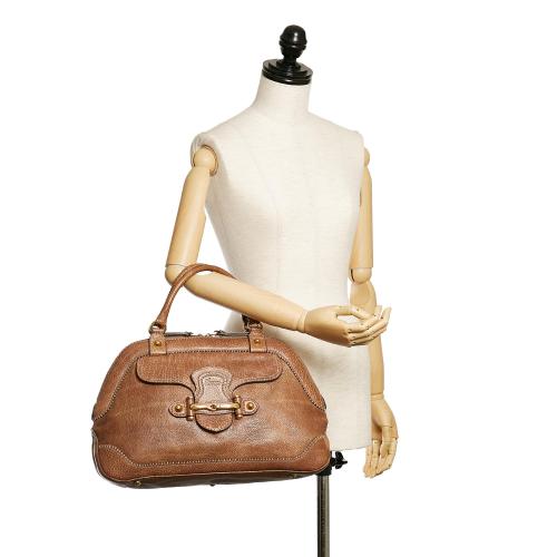 Gucci New Pelham Leather Handbag