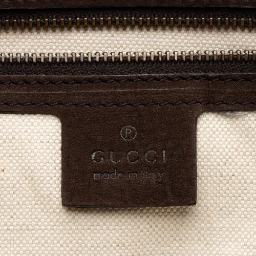 Gucci Nubuck Leather Ribot Clutch