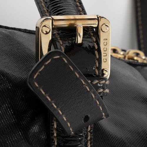 Gucci Patent Leather Britt Small Boston Bag