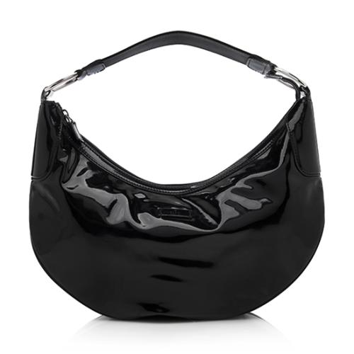 Gucci Patent Leather Half Moon Hobo