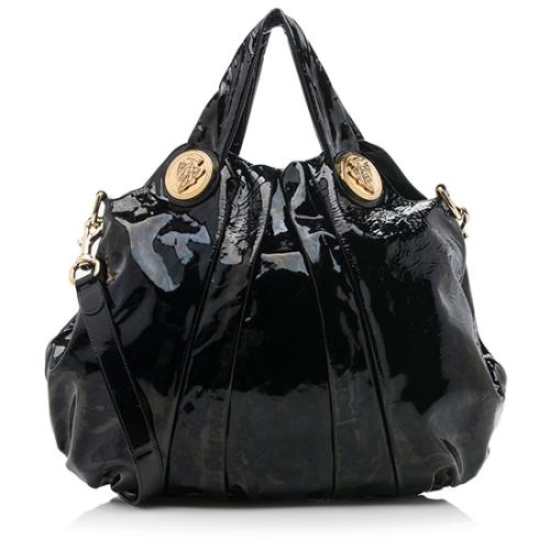 Gucci Patent Leather Hysteria Large Top Handle Tote