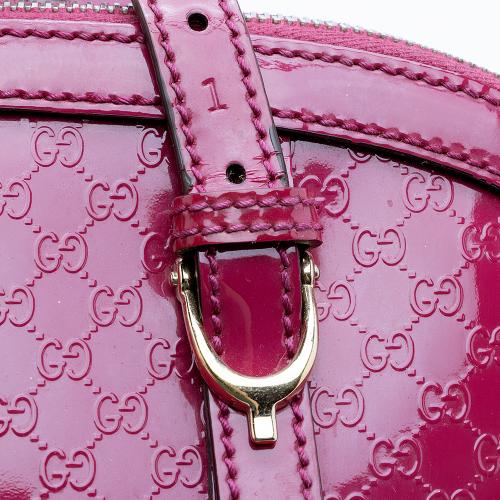 Gucci Microguccissima Patent Leather Nice Satchel