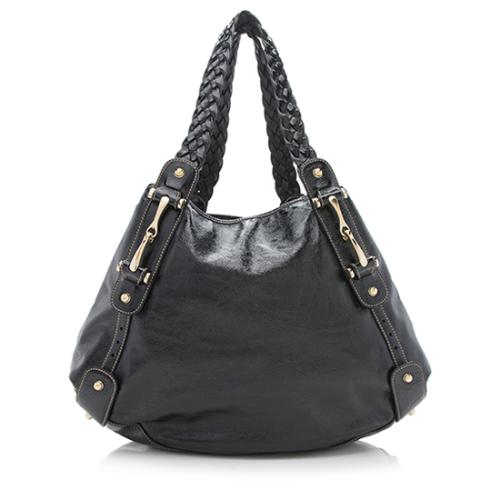 Gucci Patent Leather Pelham Medium Shoulder Bag