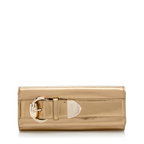 Gucci Patent Leather Romy Clutch 