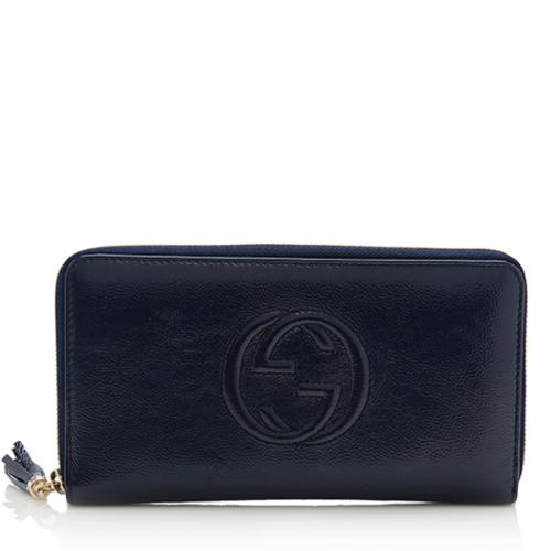 Gucci Patent Leather Soho Wallet