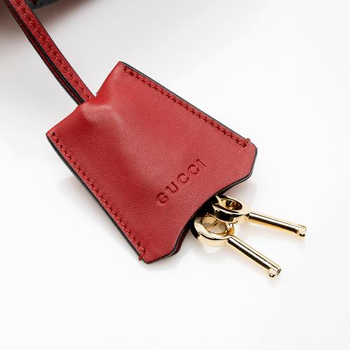 Gucci Pearl Embellished Leather Padlock Small Shoulder Bag - FINAL SALE