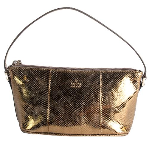 Gucci Python Pochette Shoulder Handbag