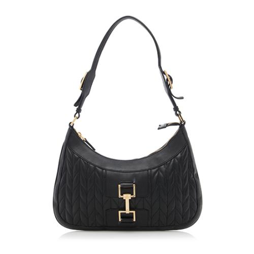 Gucci Quilted Leather Flat Shoulder Bag