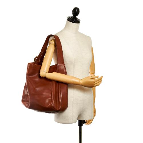 Gucci Ribot Horse-Head Leather Hobo Bag