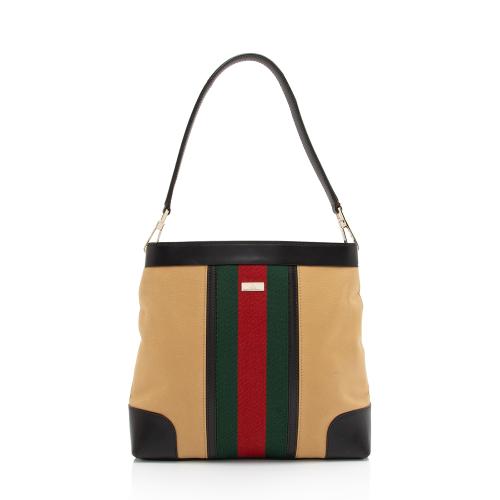 Gucci Canvas Web Shoulder Bag