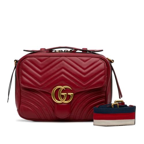 Gucci Small GG Marmont Sylvie Top Handle Satchel
