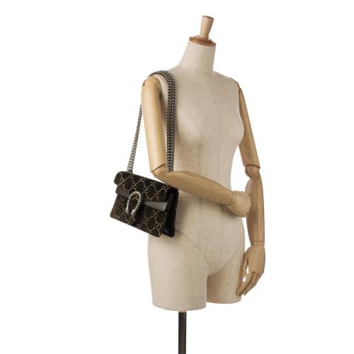 Gucci Small GG Velvet Dionysus Shoulder Bag