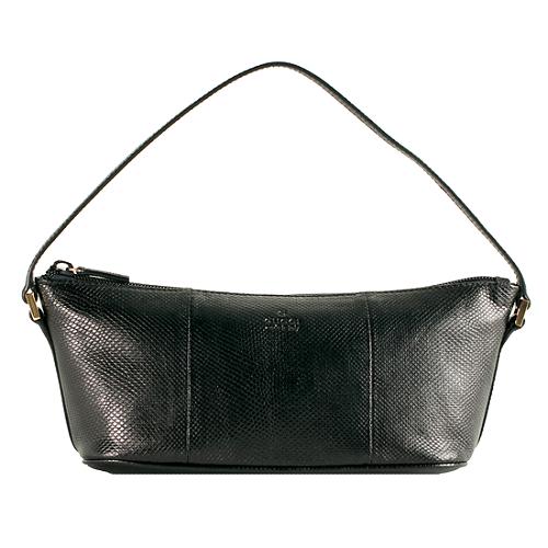 Gucci Snakeskin Pochette Shoulder Handbag