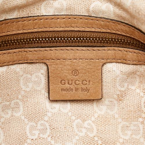 Gucci Soft Stirrup Nubuck Leather Shoulder Bag