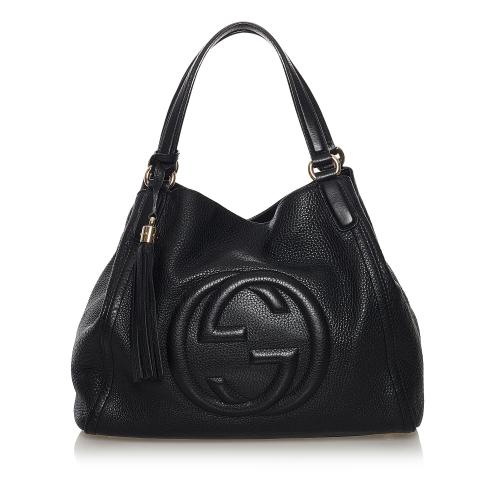 Gucci Soho Cellarius Leather Tote Bag