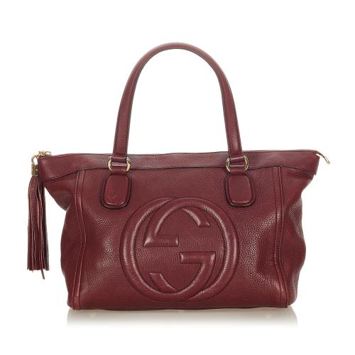 Gucci Soho Working Leather Tote Bag