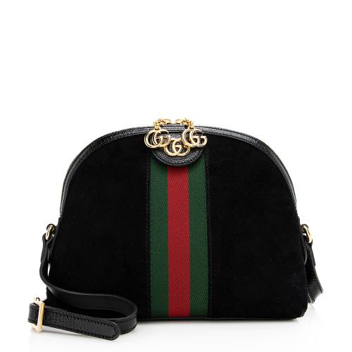 Gucci Suede Ophidia Dome Small Shoulder Bag