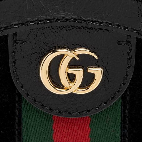 Gucci Suede Ophidia Round Mini Shoulder Bag